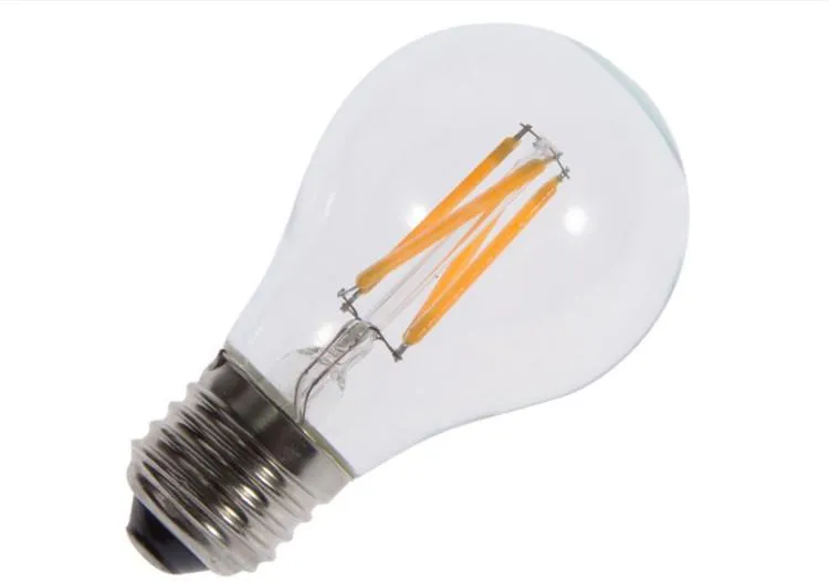 E27 luz con filamento LED A60 A19 A60 bombillas E27 B22 8w 6w 4w 2w 360 ángulo luces Led lámpara Edison AC85 ~ 265V ce rohs