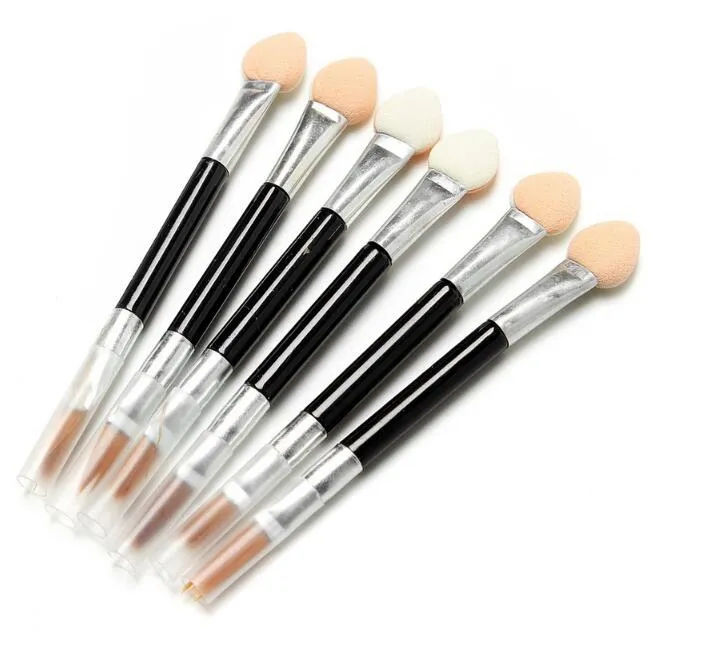 Novas escovas de maquiagem descartáveis ​​Esponja Cosméticos Eye Shadow Eyeliner Lip Brush Set aplicador para mulheres Beleza