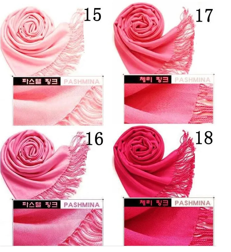 Misture 40 cores lenços imitação de lenços de caxemira Pashmina Shawl, lenço nova lenços femininos envoltem lenços 1528