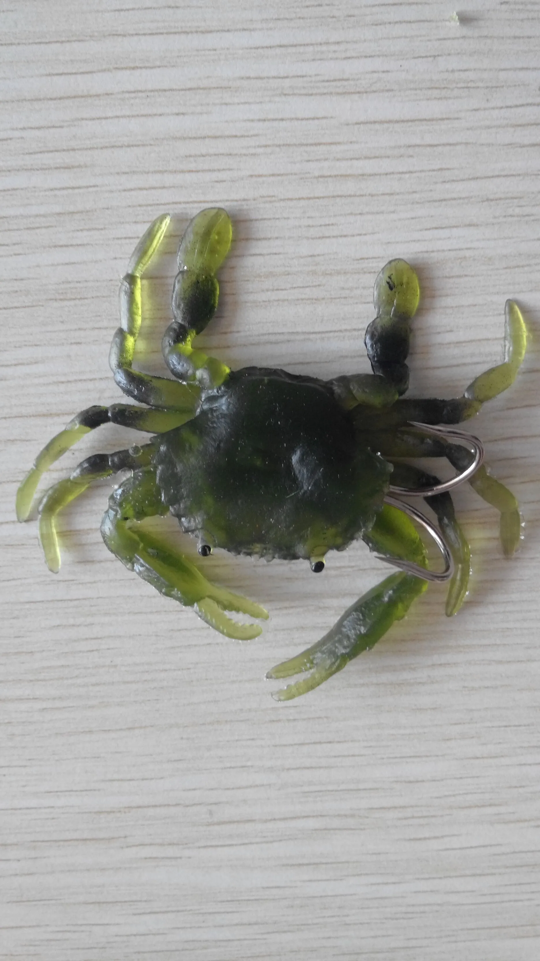 8cm Soft Crab Lure Bait Aritificial Crab With Treble Hook Mix