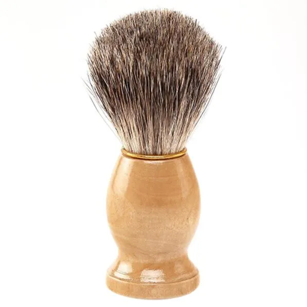 Braireau Haar Scheren Borstel Beard Clearance Shave Facial Brush Beuken Handvat voor Scheermes Gezicht Schoonmaak Tool Mannen Scheerborstel Hoge Kwaliteit