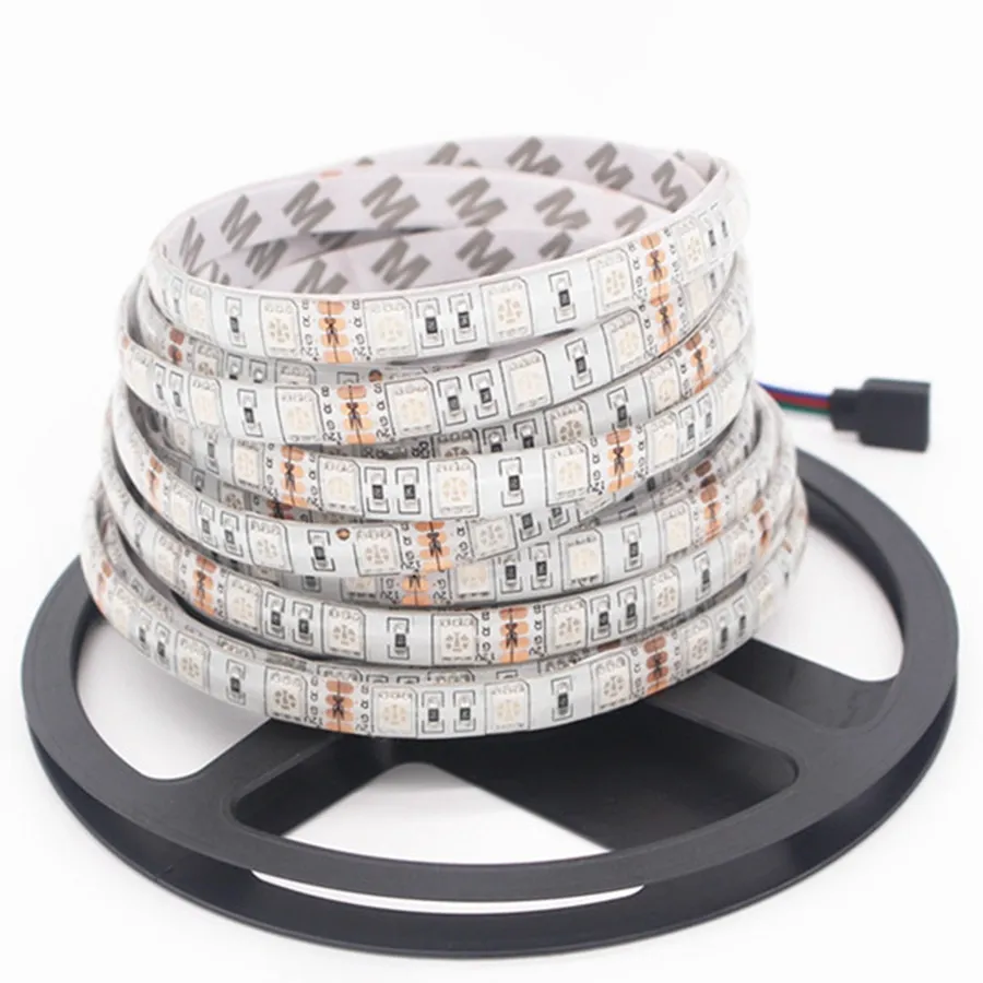 SMD 5050 Vattentät LED-band Ljus DC12V 5M 300LEDS RGB Flexibel FITA LED LIGHT RIBBON LAMP + 24KEY CONTROLLER