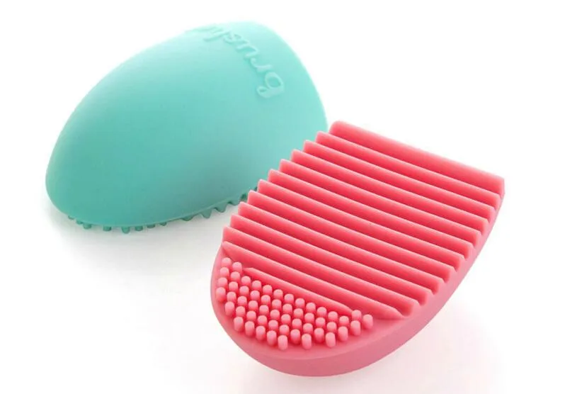 Oeuf gant de nettoyage maquillage brosse de lavage planche à récurer cosmétique brosse cosmétique brosse oeuf 7 couleurs brosse oeuf