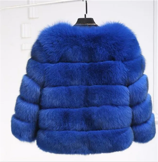 New Fashion Luxury Fox Fur Vest For Women Short Winter Warm Jacket Coat ...