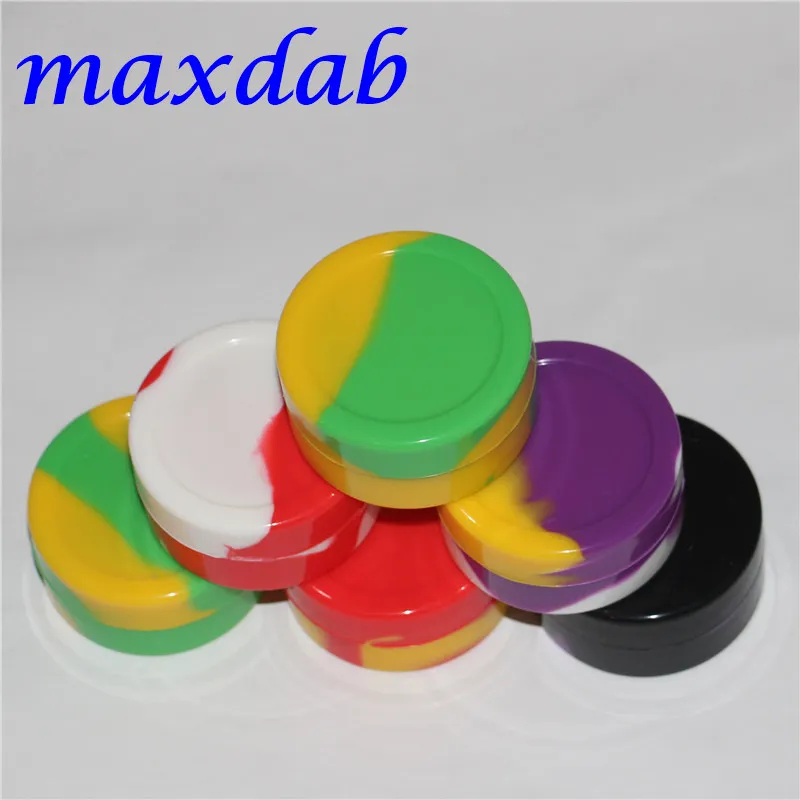 Silicon Container Jar Wax Concentrate 22ML Containers Silicone box storage for Nonsolid Color Silicone Dab Jars