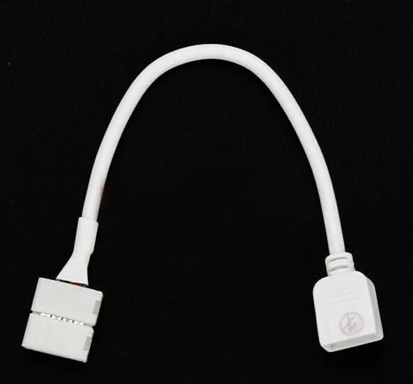 5050 SMD RGB LED Strip Connector Male 10mm Width 4 pin PCB Wire Cable Accessories