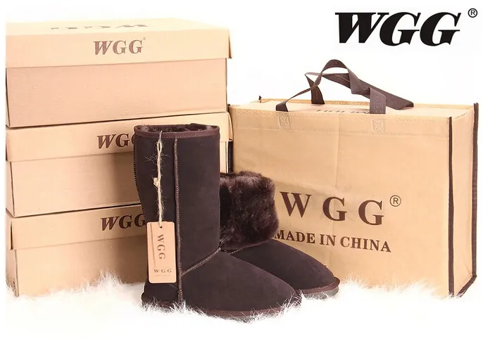 Frete grátis 2016 botas femininas de alta qualidade WGG clássicas de altura botas femininas botas botas de neve botas de inverno botas de couro bota tamanho EUA 5--12