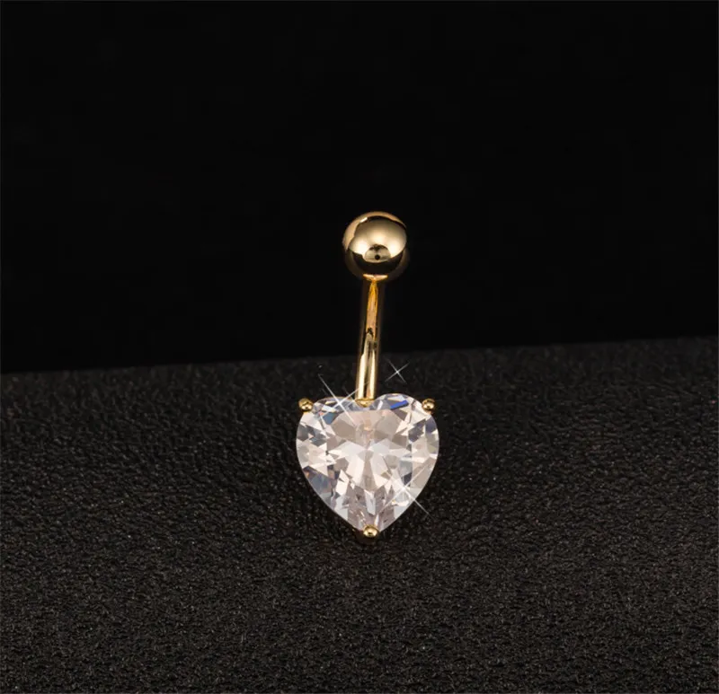 Mini söt kropp piercing smycken mage knapp navel ringar kropp piercing smycken dangle tillbehör mode charm cupid kärlek hjärta