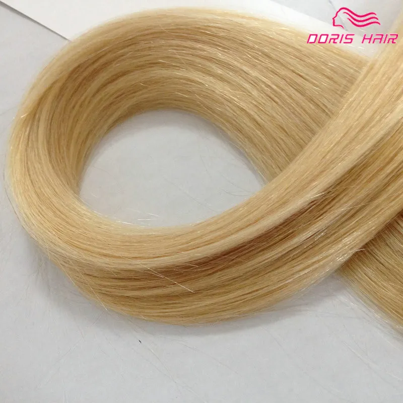 Loira 613 cor fita extensões de cabelo 100g cabelo humano brasileiro barato fita em extensões de cabelo entrega rápida DHL6990695