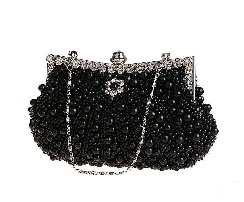 Women Handbag Party Pearl Luxury Evening Clutch Bags Crystal Clutch Evening Bags Lady Wedding Purse HQB1493323E