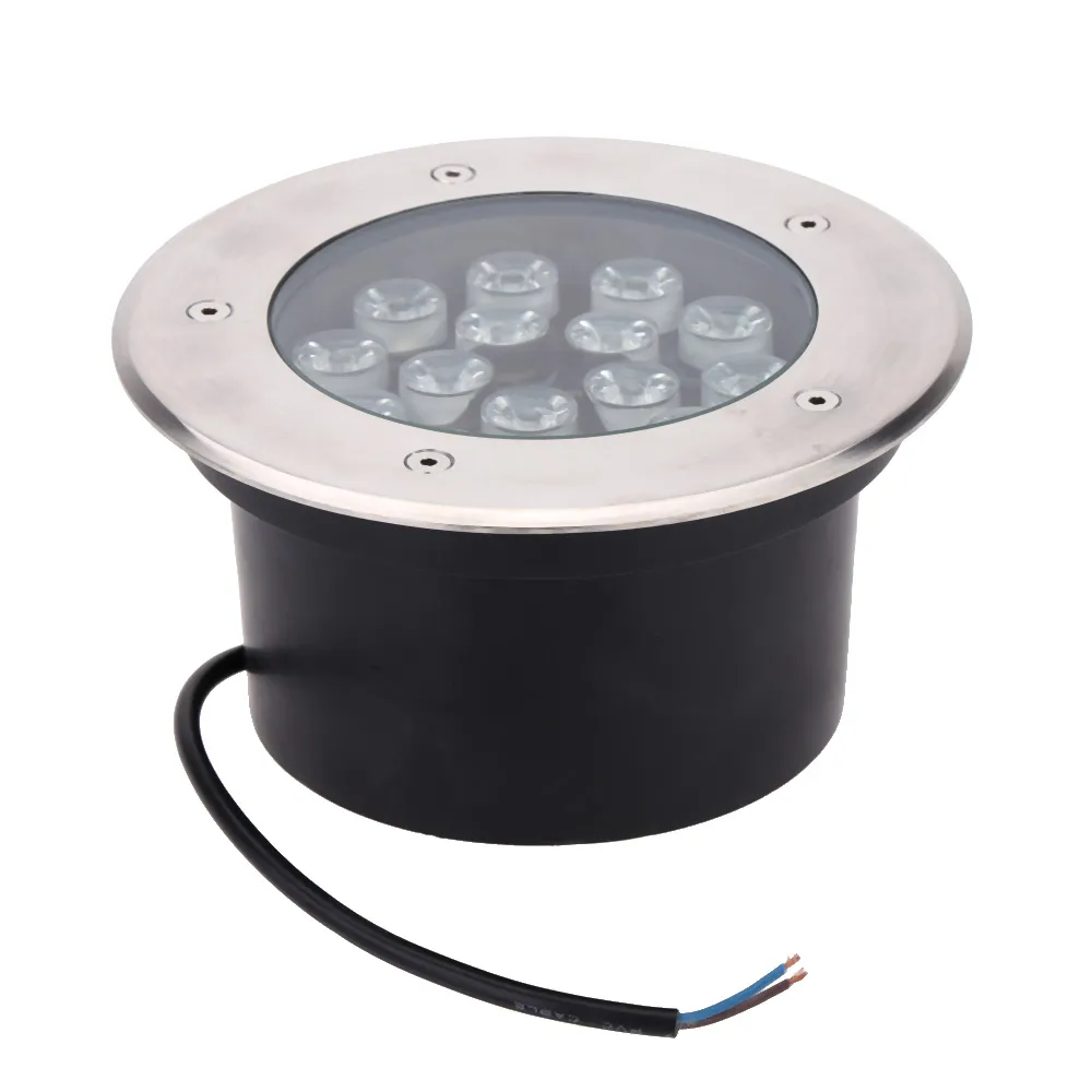 15W LED Открытый Первый этаж Сад Подземный Похоронен светильник Точечный пейзаж свет AC 85-265 Водонепроницаемый IP67