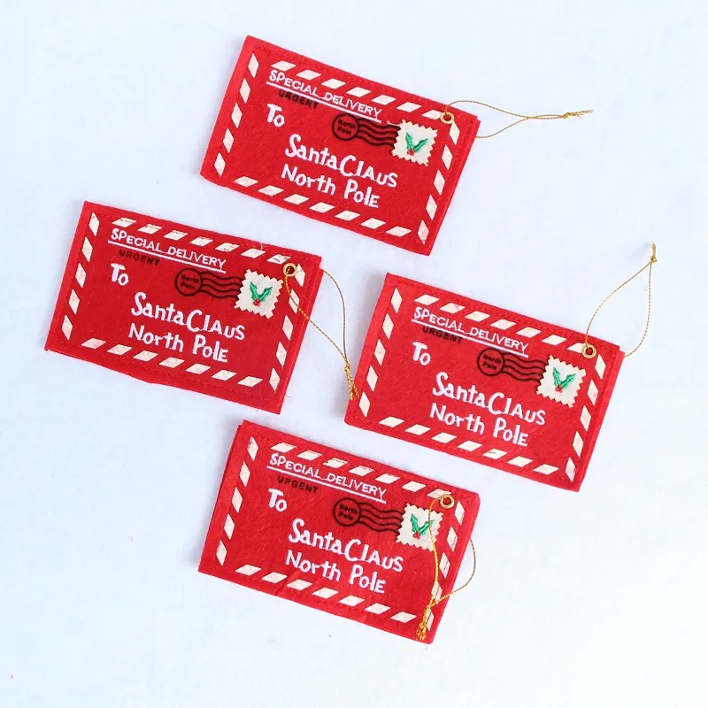 Busta natalizia rossa Biglietti d'auguri natalizi Borsa di caramelle Regali di Natale perfetti gli amici Forniture natalizie WA1018