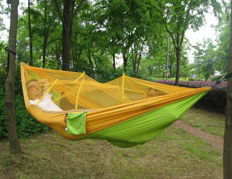 Tenda de Abertura automática 2 Pessoa Fácil Carry Quick Hammock com Cama Redes de Verão Ao Ar Livre Tendas de Ar Transporte Rápido