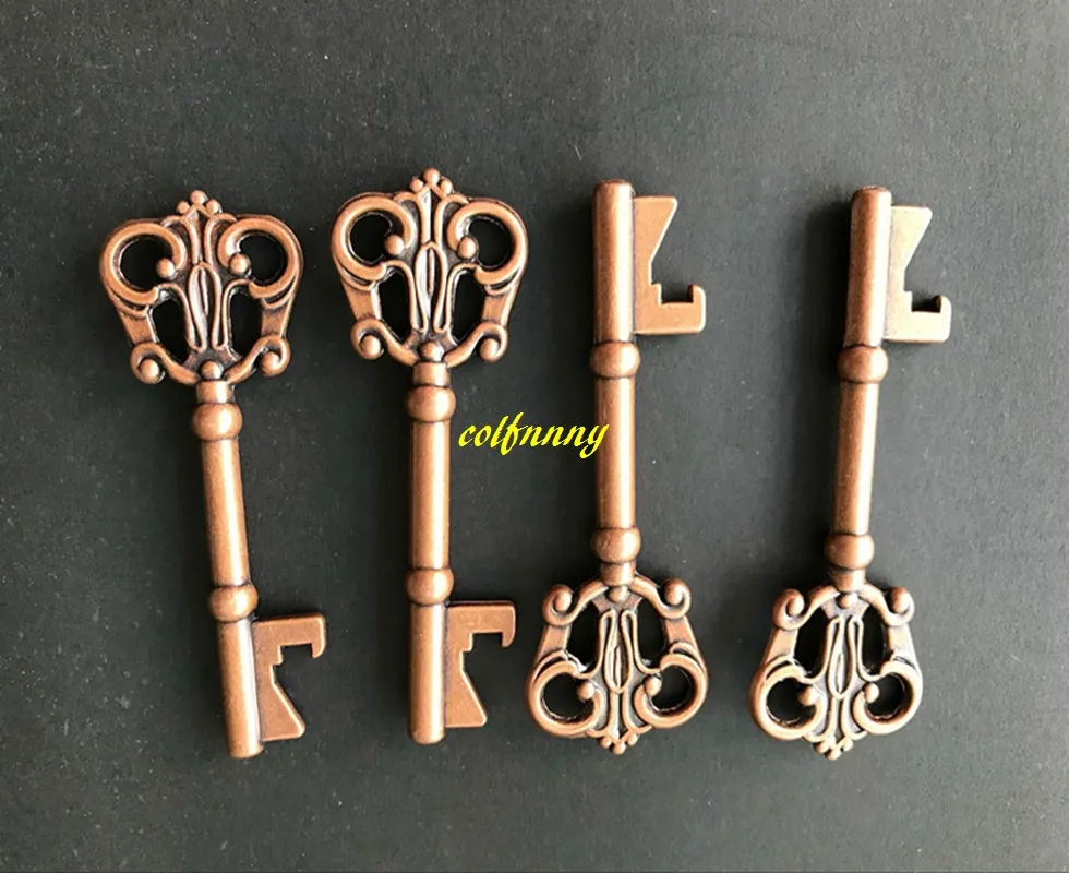 lot Snelle Draagbare Retro Metalen Sleutel Bierflesopener Sleutelhanger Sleutelhanger flesopeners voor weddign party Gift2533037