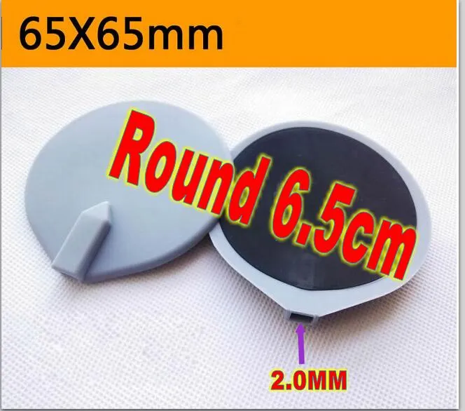 Round 65 CM Rubber Reusable Replacement Electrode Pads For Massager Tens Microcurrent Machine4044710