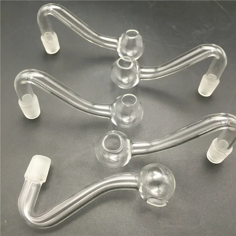 Tuyau de brûleur à mazout en verre pyrex 10mm mâle tube de verre clair conduites d'eau pour fumer tuyaux de verre de brûleur à mazout à la main bon marché