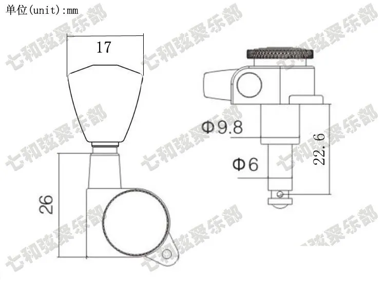 T35 3R3Lアコースティックギターチューナーストリングボタンチューニングペグ鍵楽器アクセサリーギターパーツ