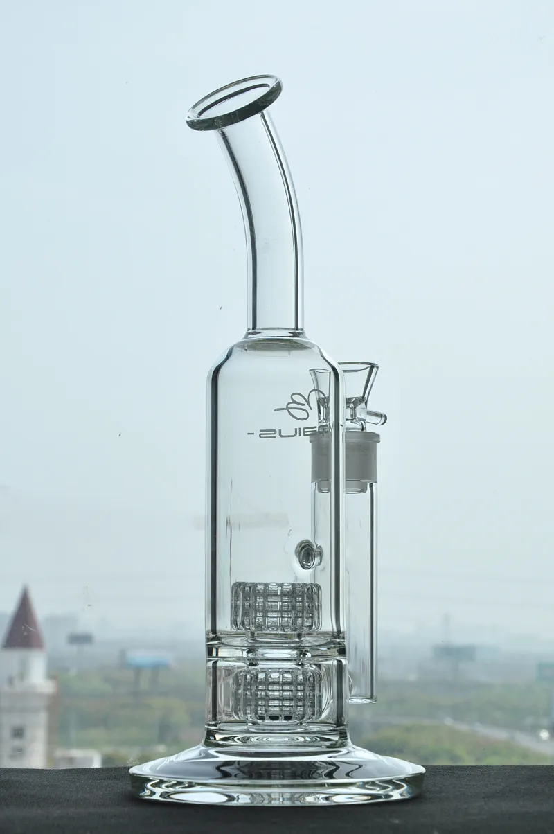 Mobius Glass BongsダブルステレオマトリックスPerc Hookahs厚いダブリグウォーターパイプ