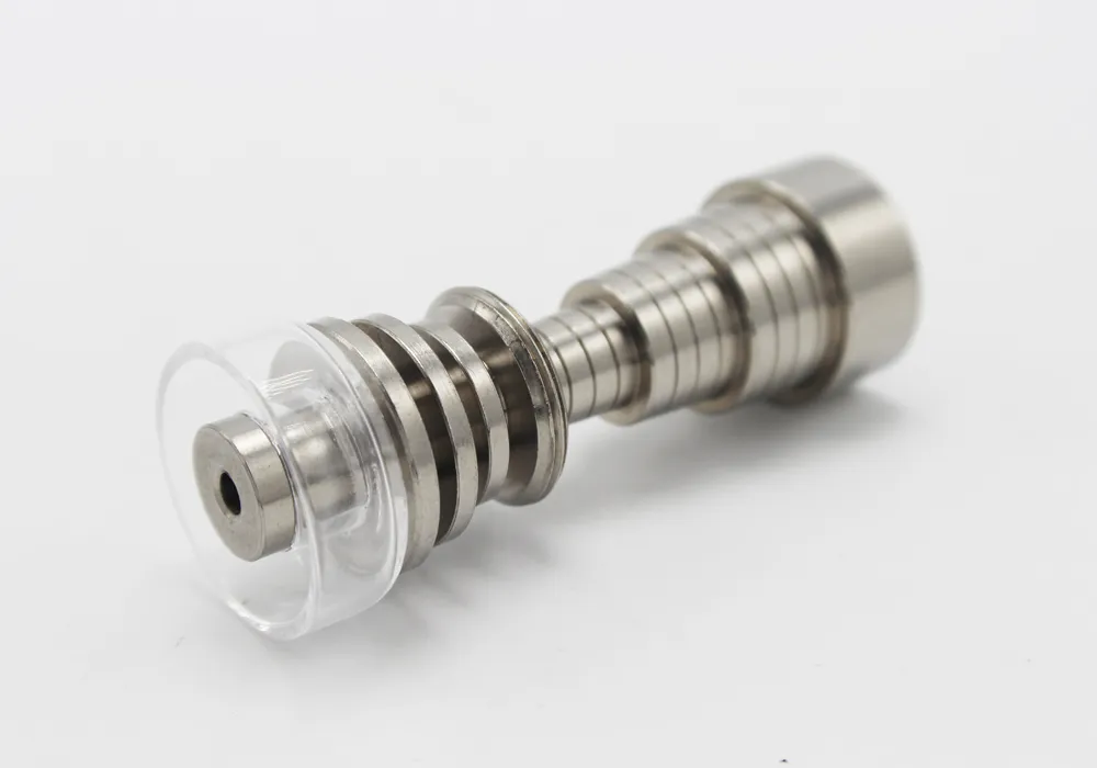 Universal Titanium Nail 10mm&14mm& 18mm 6 In 1 Adjustable Male Or Female Joint Carb Cap Nails For Bong Glass Water Pipes