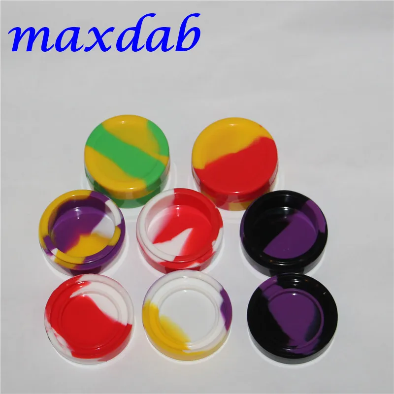 Groothandel 22 ml Siliconen Wax Olie Dab Jars Box Containers Siliconen Jar Kleine siliconencontainer