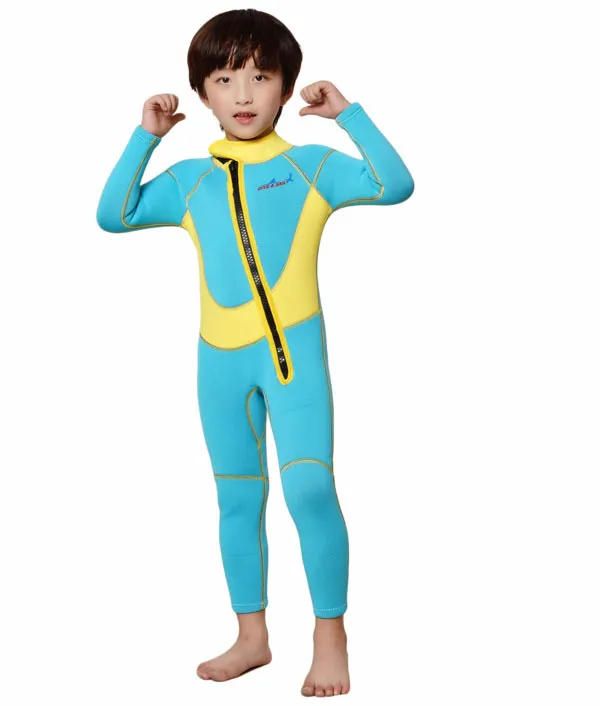 Muta da sub bambini ragazzi e ragazze tutto il corpo antiuv 25MM Neoprene OnePiece muta da nuoto bambini abbigliamento lo snorkeling caldo7542946