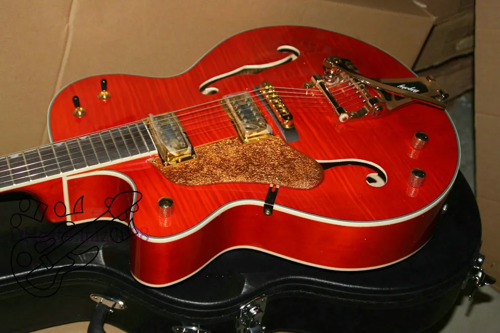 Custom Shop Left Hand Jazz Guitar Classic 6120 Electric Guitar Best OEM Musical instruments