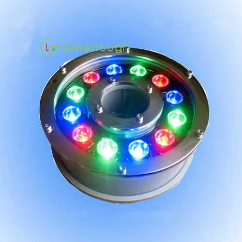 DC24V LED نافورة الضوء 12W حديقة الأنوار RGB تحت الماء بركة الإضاءة الفولاذ المقاوم للصدأ الصمام الأضواء LED في مصباح الأرض