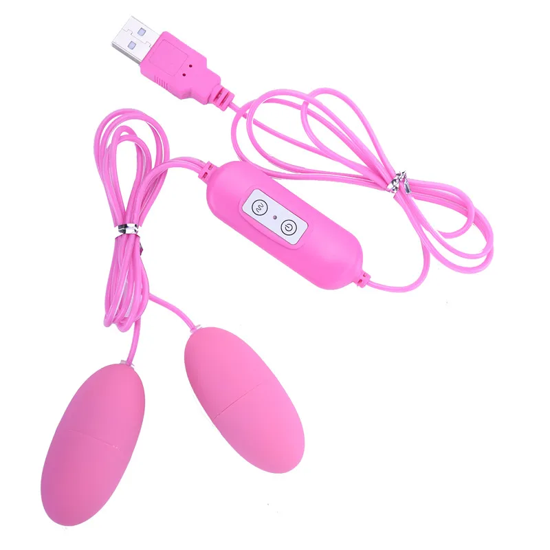 USB Powered Dual Vibration Sex Toys 12 Speed ​​Vibrator Waterproof Strong Vibrating Double Jump Egg Sex Products for Women Orgasm8162565