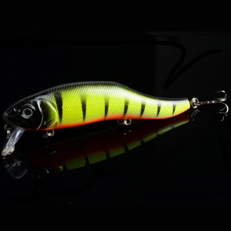 Drop Frakt 4 Färg Minnow Fiske Lures Bass Crankbait Hooks Tackle Crank Baits 3D Eyes Fishing Lure 24.5g 12cm /4.72 