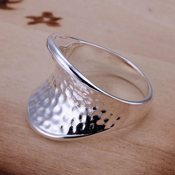 melhor presente Big jóias de prata esterlina anel DR065 polegar das mulheres, popular 925 dedo de prata anéis anéis da faixa