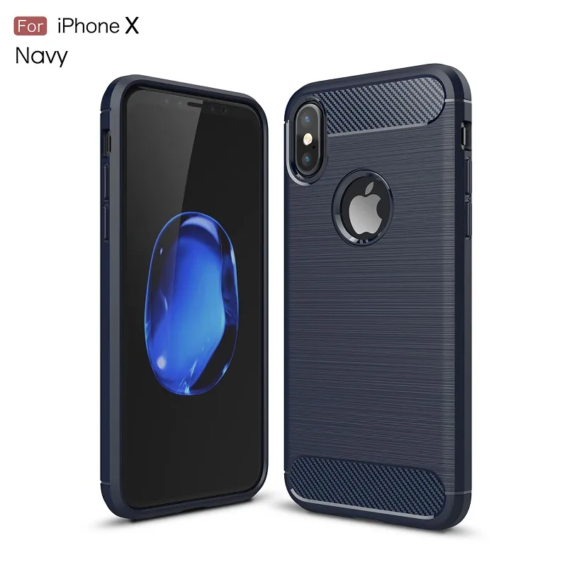 Free DHL Carbon Fiber Cases For iphoneX iphone8 heavy duty shockproof armor cover for iphone7 7Plus 6SPlus 5S 2017 hot sale