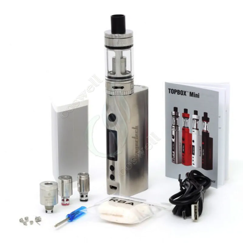 Kanger Topbox mini TC Стартовый комплект Clone Kangertech KBox 75w Блок управления температурой Sub Mods SSOCC Toptank Subtank nano Tank Vapor Kit DHL