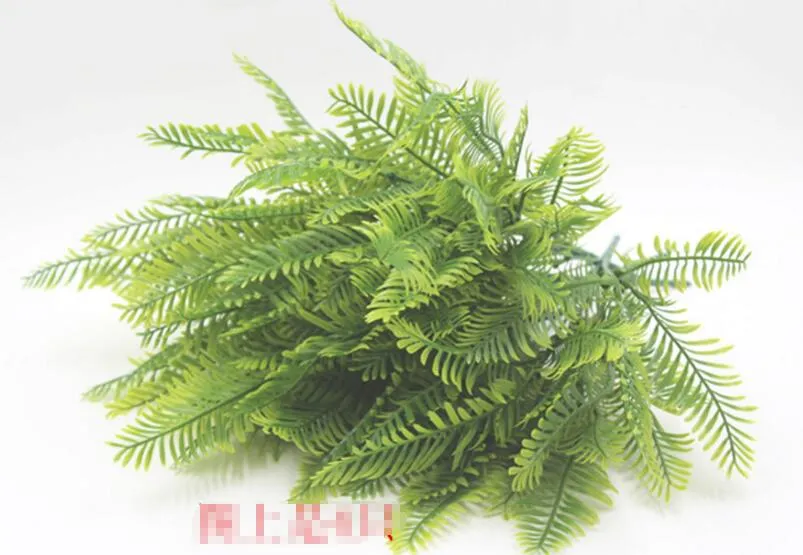 Flor Artificial Deixa Plantas Muito Falso Lifelike Plástico Grama Persa Lysimachia Fern floral decoração G923