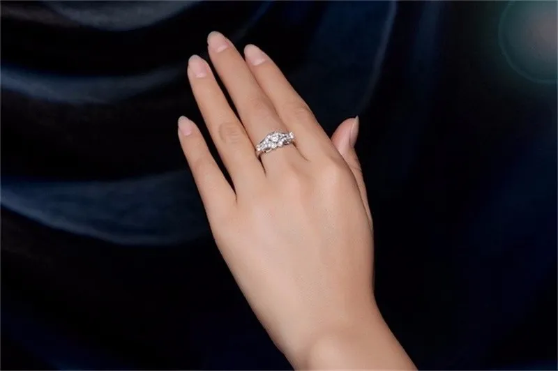 Yhamni 100 Pure Silver Rings For Women Wedding Ring Luxe sieraden Bijoux Diamond accessoires Engagement Vintage Bague MR0256573046