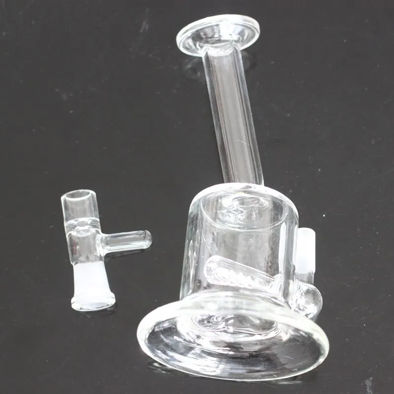 5 5 inches glass mini bubbler glass ash catcher inline percolator water pipe oil rig bong 10mm joint fast