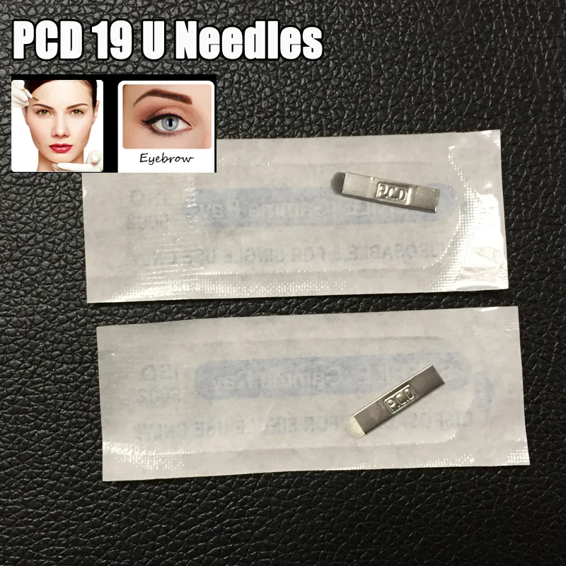 新しいPCD 19 U針永久化粧刃眉の針19手動眉毛ペンの針送料無料