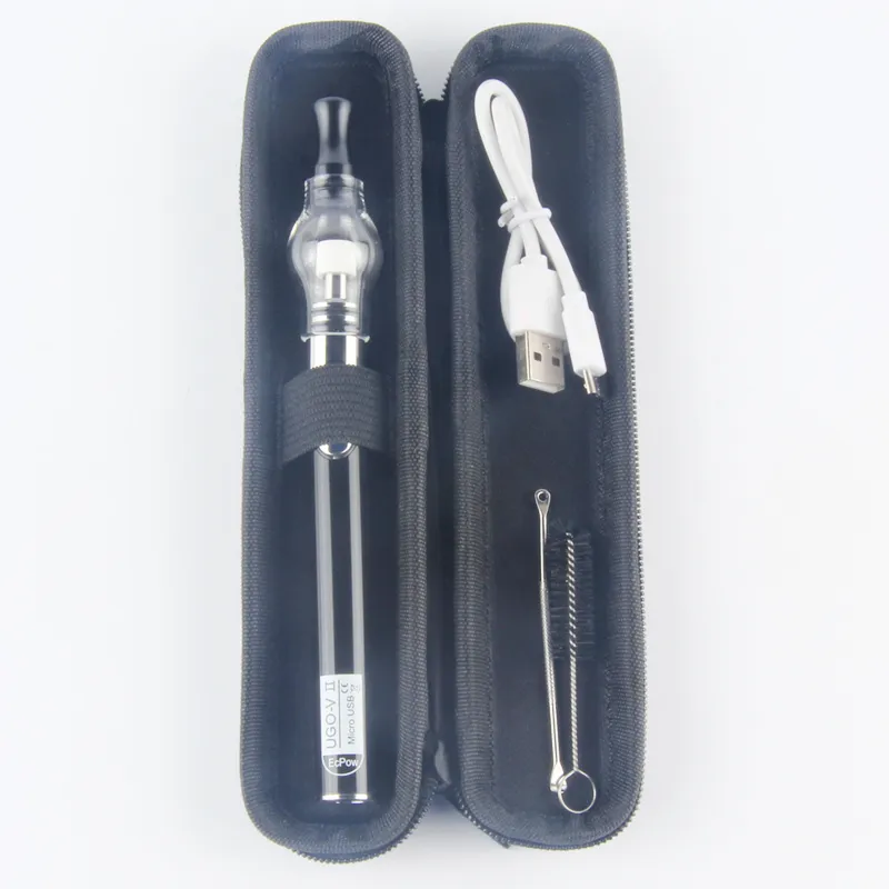 Vapor Glass Globe Wax Vaporizer Starter Kit eGo E-Zigarettenkartusche Dab Dome Vape Pen UGO V II Batteriegerät Rauchen