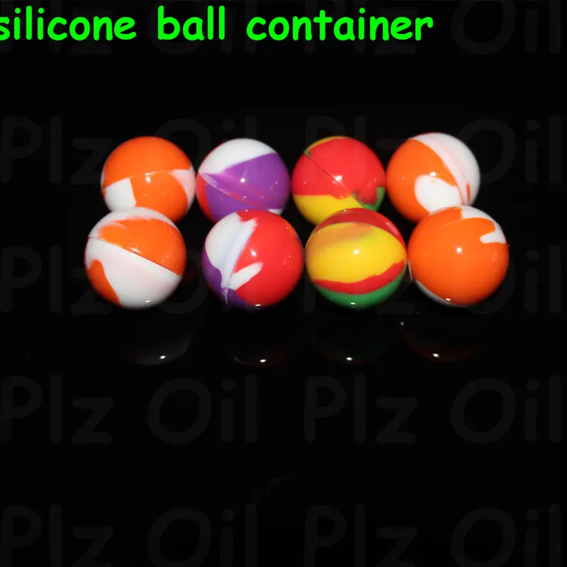 boxes Silicone Ball Container Nonsolid Pure Color Non-stick For Wax Bho Oil Vaporizer Silicon Jars Dab