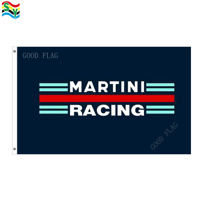 GoodFlag Martini Racing Flag Artwork Flags Banner 3X5 FT 90*150CM