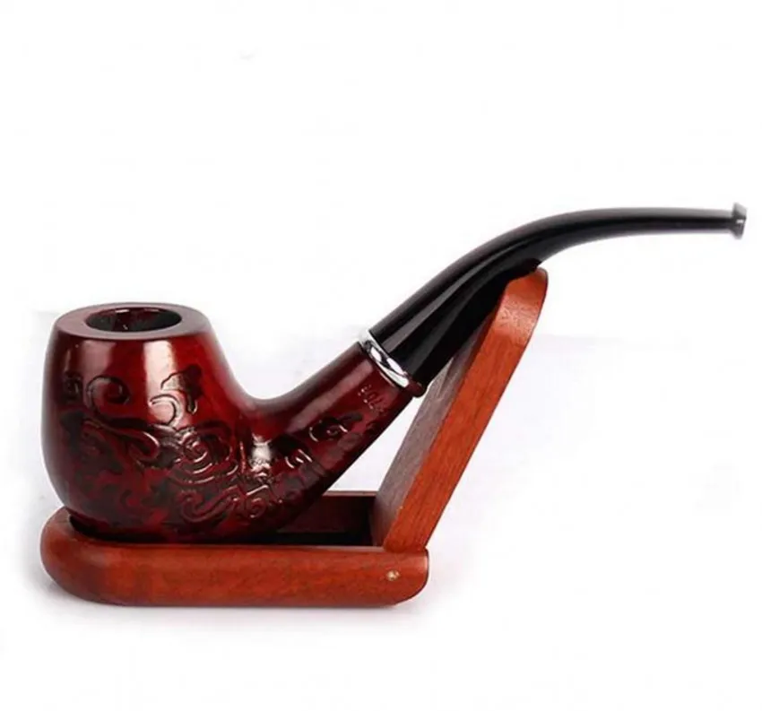 new diameter tobacco Smoking Set Ebony Wood Smoking Pipe Handmade Brown... From Homesicker,  $4.85