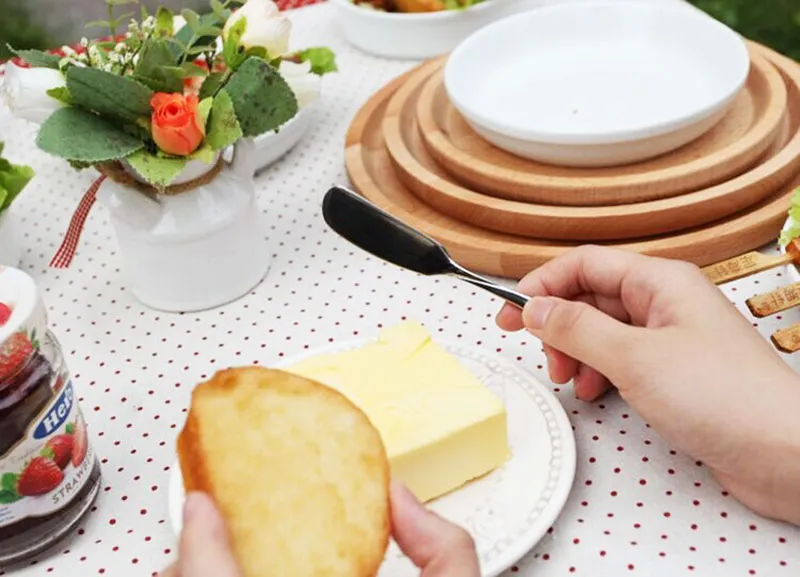 150 stücke Großhandel Edelstahl Utensil Besteck Buttermesser Käse Dessert Marmelade Spreader Frühstück Werkzeug 2016 Neue Geschirr ZA0456