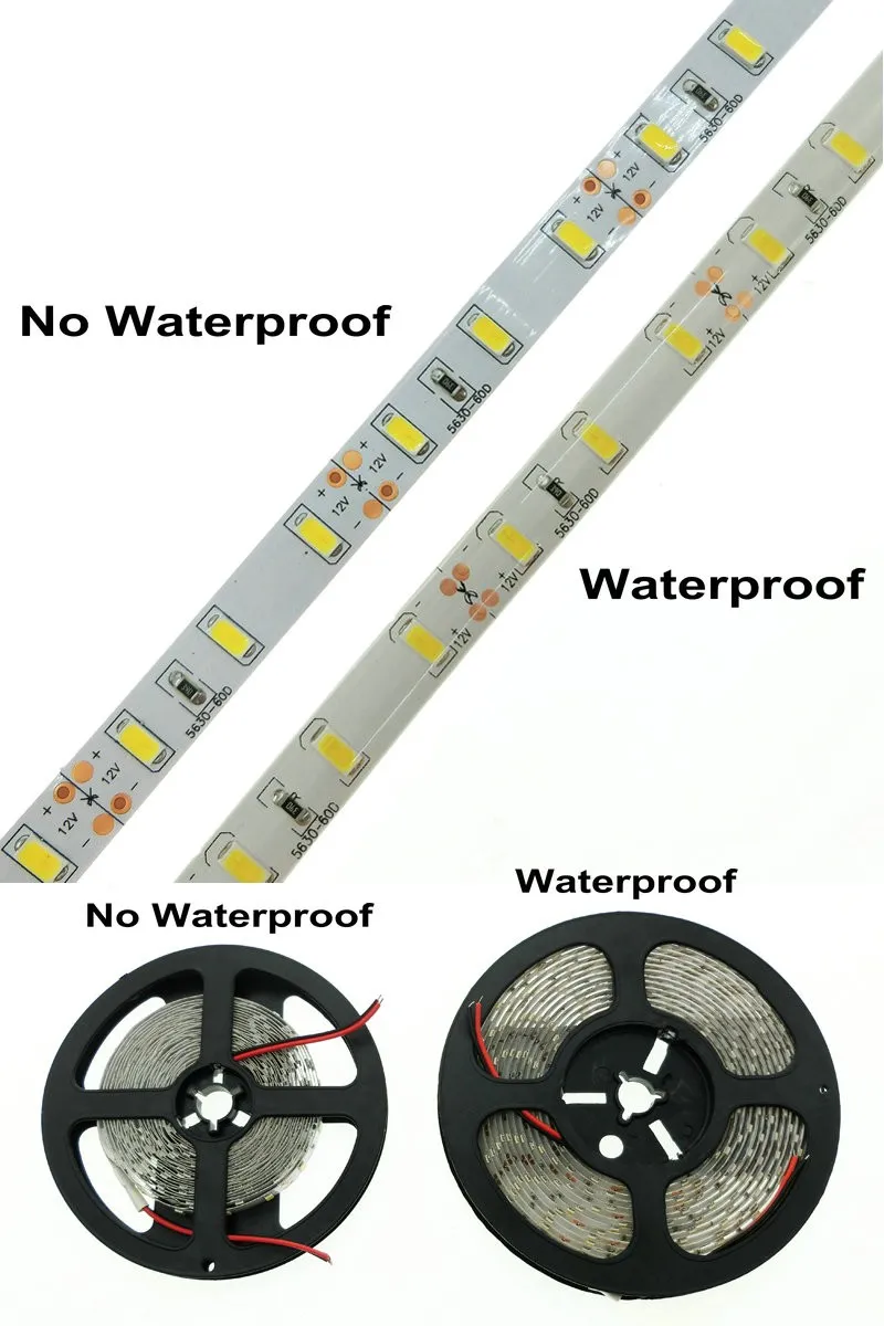 New Arrival Super bright 5630SMD LED Strip Light 2700 Lumen Red Blue Green White Warm Colors 5M Flexible 16ft 5M 300 LEDs waterproof Strips