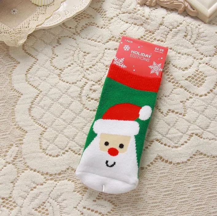 Chaussettes de noël chaudes pour bébé enfants garçons filles cheville nouveau automne hiver meilleures chaussettes bébé chaussette enfants pied chaussettes chaudes