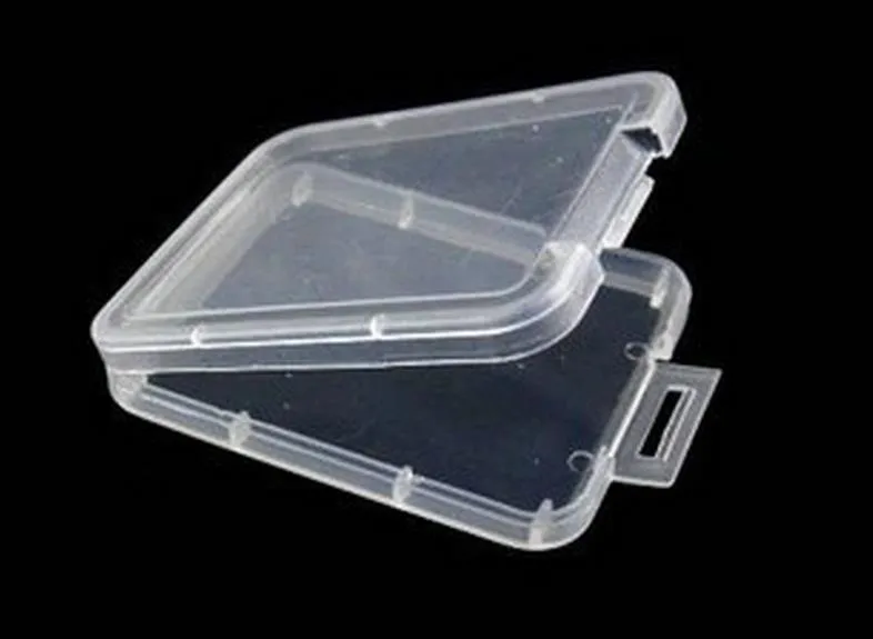 スモールボックス保護ケースカードコンテナメモリーカードボックスツールプラスチック透明貯蔵容易な実用的な再利用が簡単