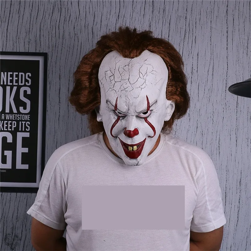 Payaso Joker Máscara Tim Curry Máscara Cosplay Fiesta De Halloween