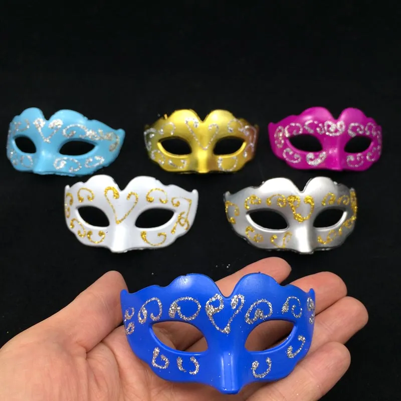 Mini Masks Söt Present Novelty Party Decoration Carnival Masquerade Party Small Masks Mix Color Gratis frakt
