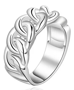 925 Sterling Silver Mulheres Anel Oco Estilo Coreano Venda Quente Novo Presente Do Partido Da Menina Jóias Bonito Alta Qualidade