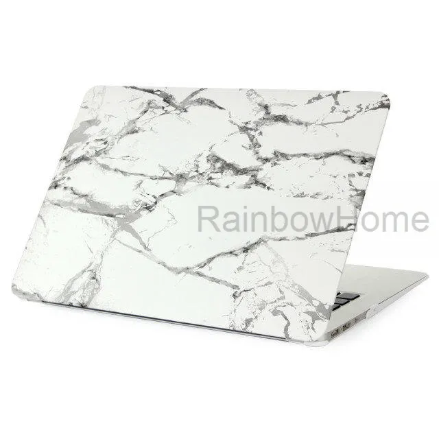 Plastfodral Vattendekal Skyddsskal för MacBook Air Pro Retina 12 13 15 16 tum Laptop PC Marmorfall