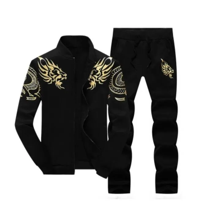 Zipper Jas + Pant Polo Set Casual Mannen Sporting Suit Hoodie Heren Trainingspak Sweatshirt Male Twee Stuks Set