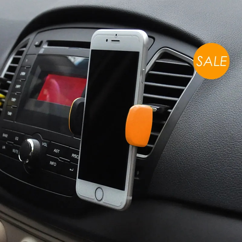 Supporto Universale Per Cellulare Da Auto, Rotazione 360°, Fissaggio A Sfiato, Nero